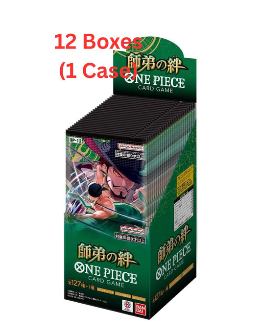 1 case (Pre order ) One Piece TCG: Teach Of The Student Bonds OP-12 Booster Box Japanese