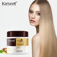 Karseell Collagen Hair Treatment Deep Repair Conditioning Argan Oil Collagen Hair Mask Essence for Dry Damaged Hair All Hair Types 16.90 oz